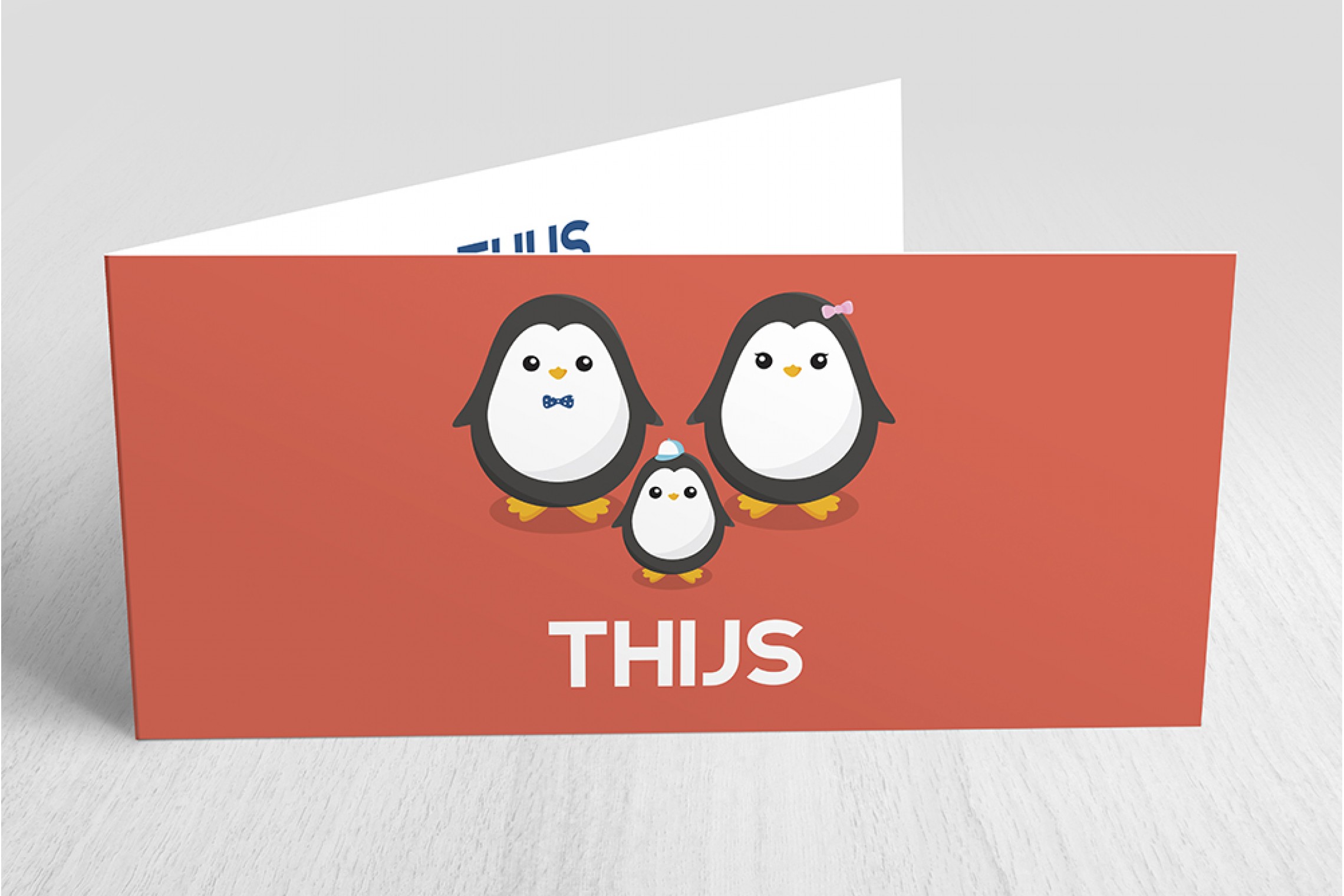 3 schattige pinguïns