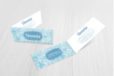 Blauw driehoek patroon