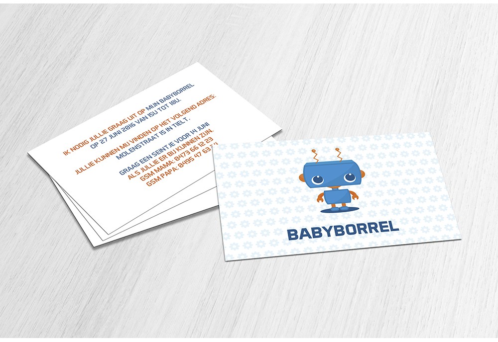 Schattig blauw robotje Schattig blauw robotje