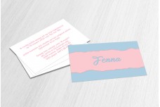 Roze en blauw