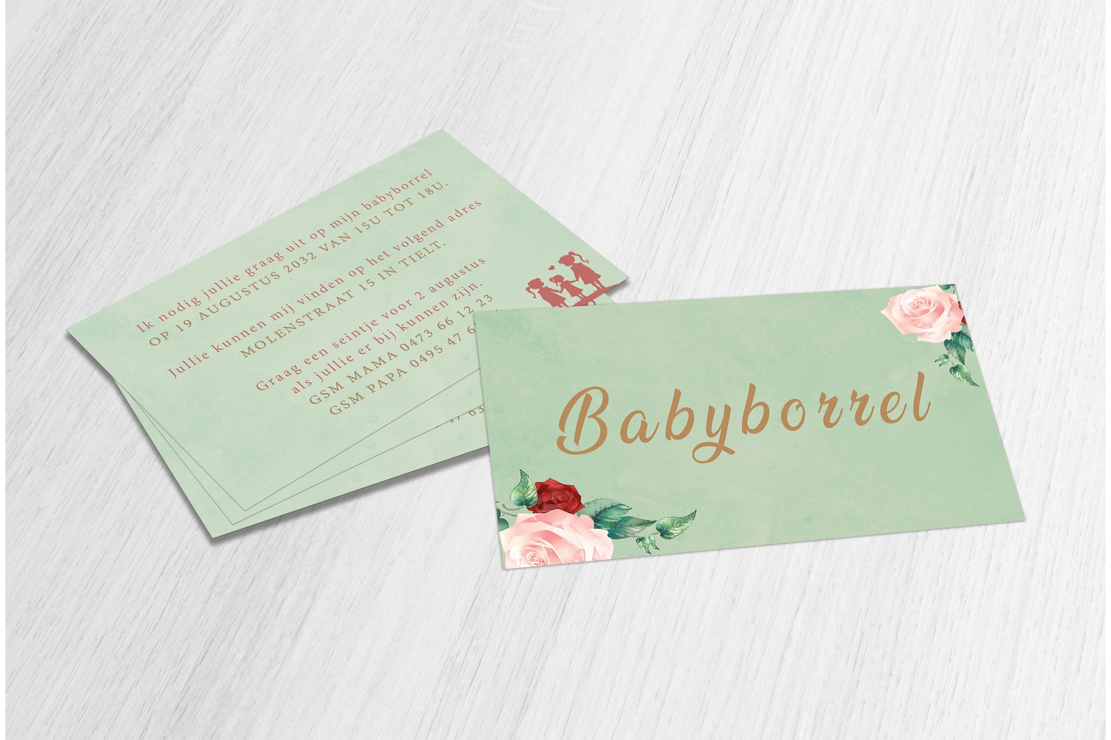Gouden letter met bloemen