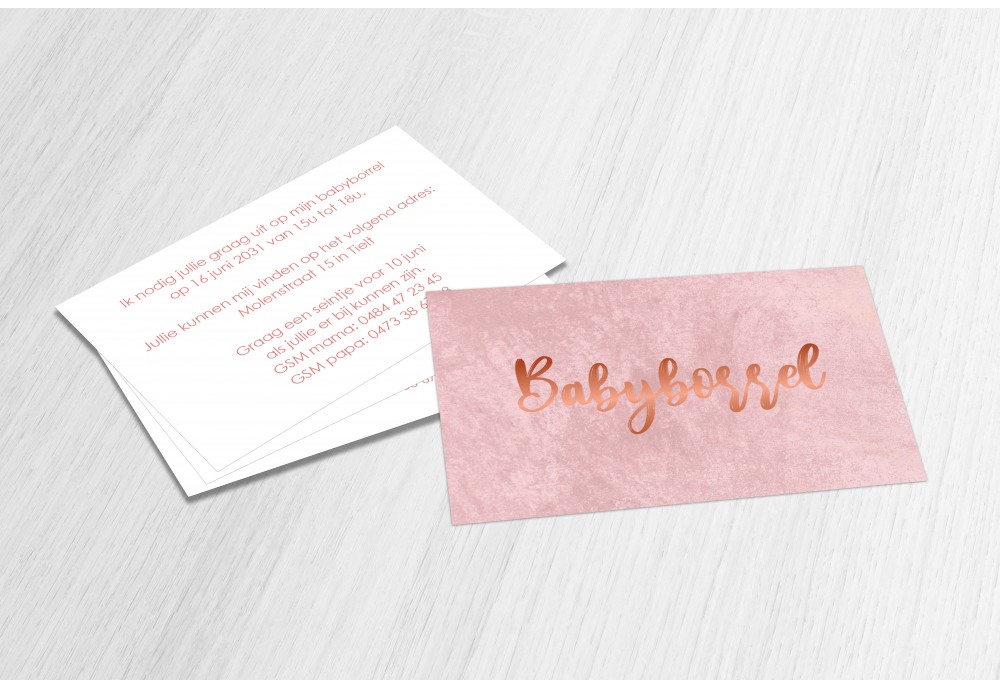 Roze met koper Roze met koper