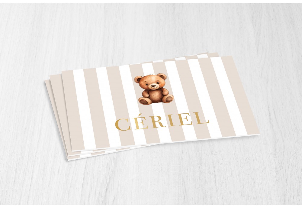 Beertje en bruine strepen