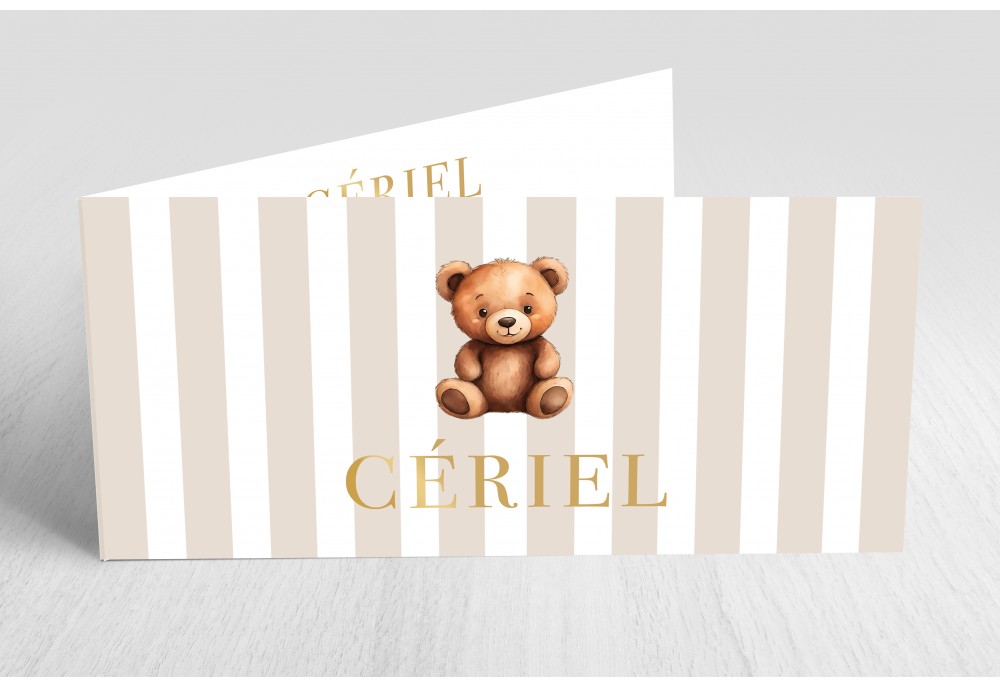 Beertje en bruine strepen