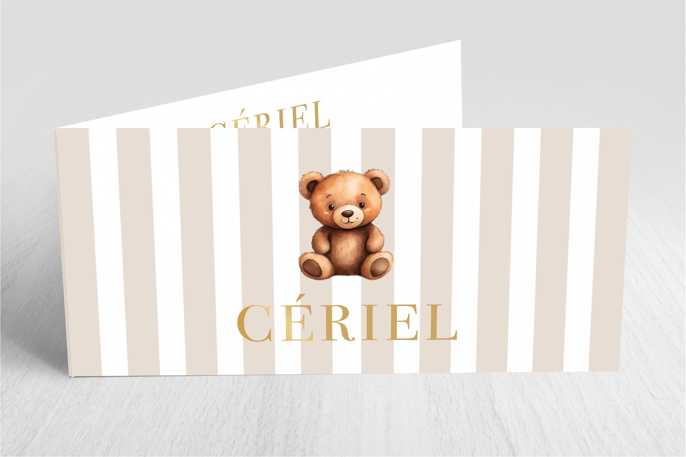 Beertje en bruine strepen