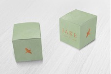 Groen met bronzen vogeltje