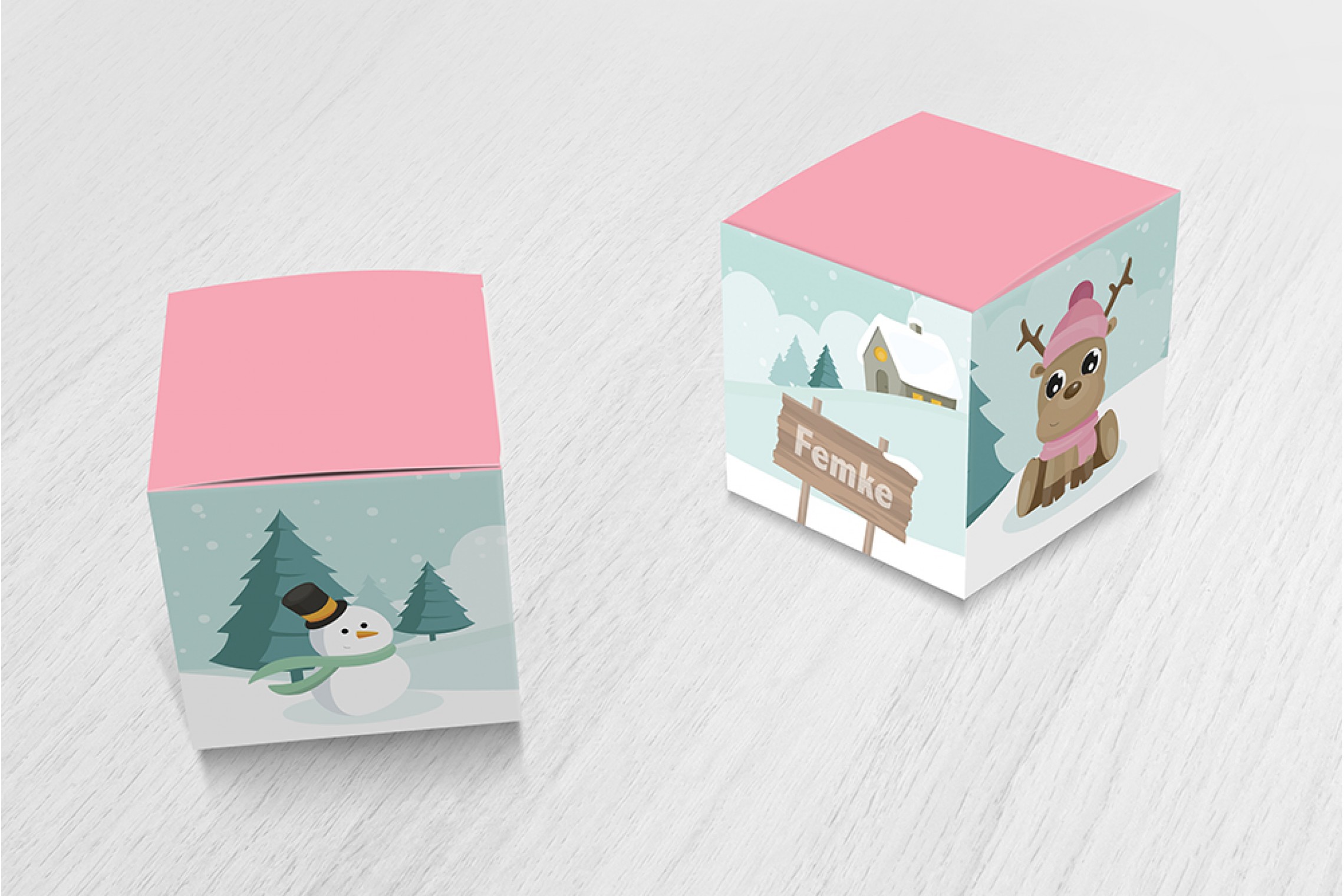 Lief winter hertje