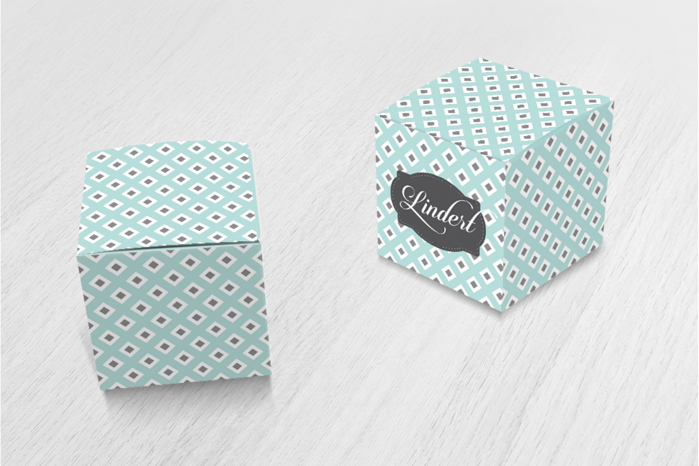 Retro patroon geruit blauw