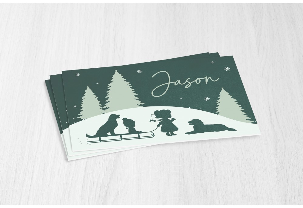 Broer en zus met labradors