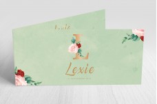 Gouden letter met bloemen Gouden letter met bloemen