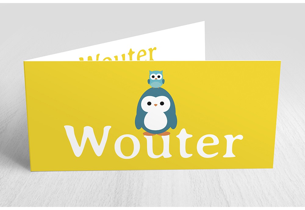 Pinguin met uiltje Pinguin met uiltje