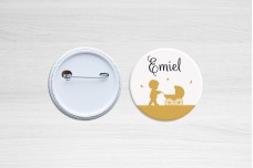 Jongen met kinderwagen Jongen met kinderwagen
