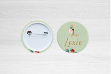 Gouden letter met bloemen Gouden letter met bloemen