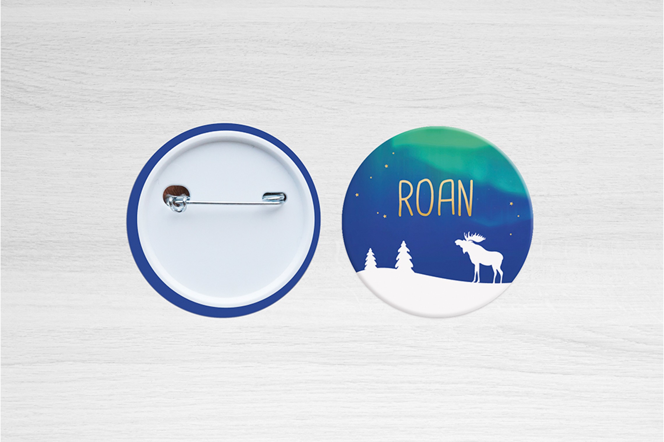 Eland met noorderlicht