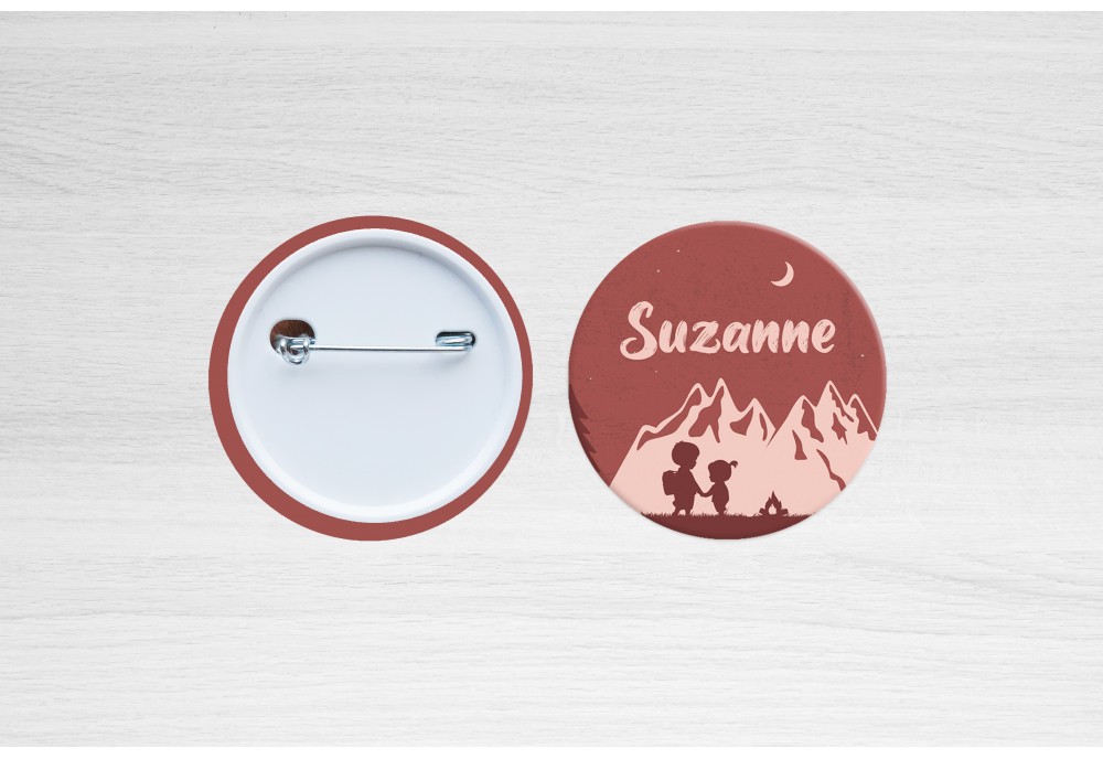 Kamperende broer en zus Kamperende broer en zus