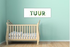 Letters met blaadjes Letters met blaadjes