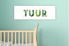 Letters met blaadjes Letters met blaadjes