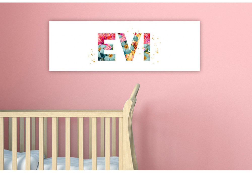 Letters met bloemen Letters met bloemen