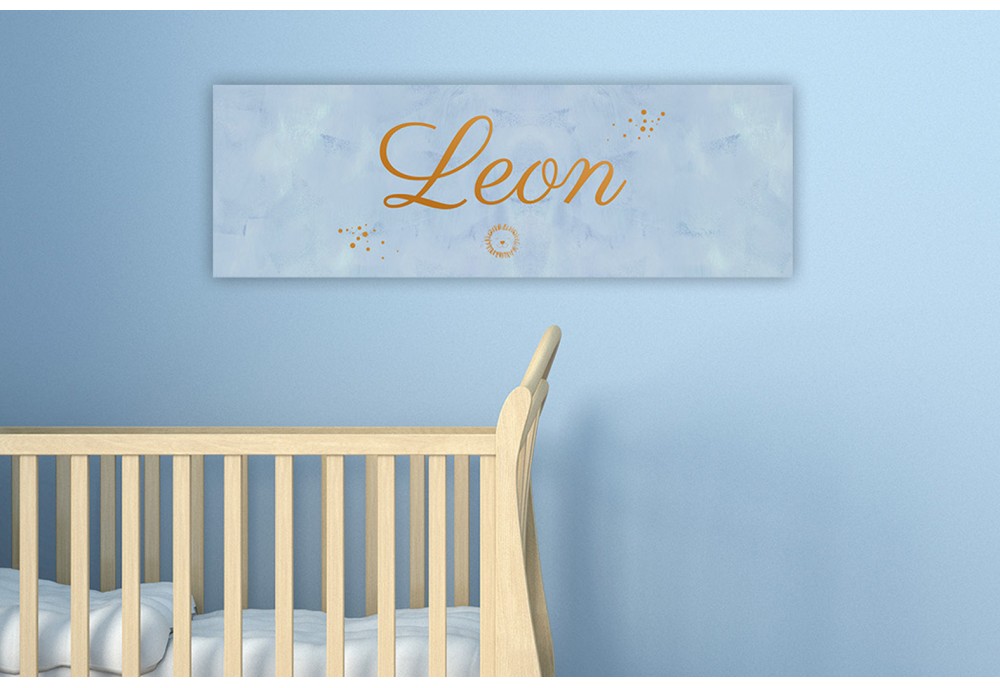 Blauw met bronzen leeuw Blauw met bronzen leeuw