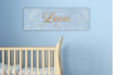 Blauw met bronzen leeuw Blauw met bronzen leeuw