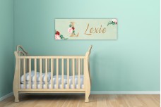 Gouden letter met bloemen Gouden letter met bloemen