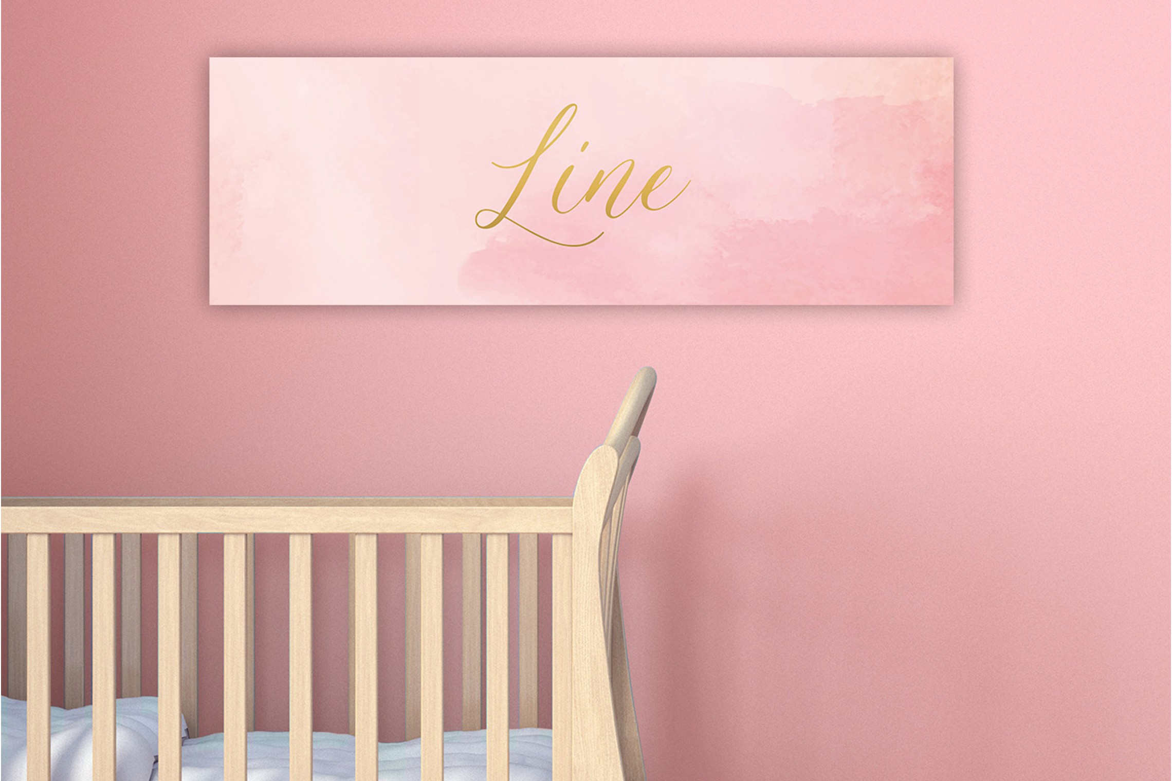 Roze aquarel
