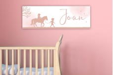 Roze paard broer en zus
