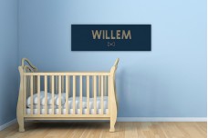 Donkerblauw met strikje Donkerblauw met strikje