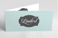 Retro patroon geruit blauw