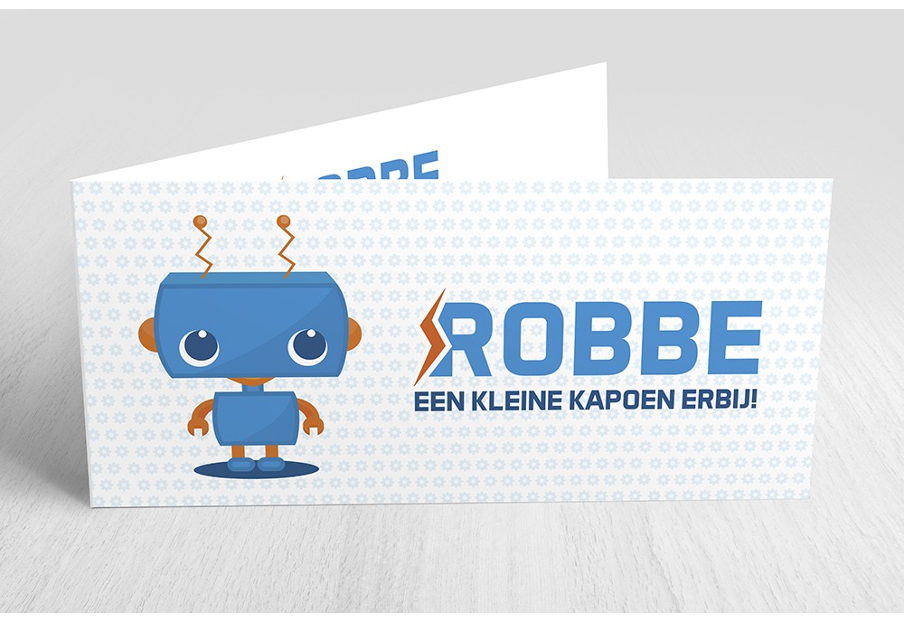 Schattig Blauw Robotje Schattig Blauw Robotje