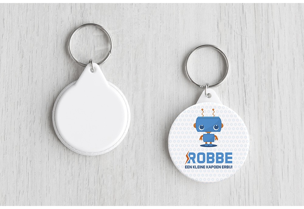 Schattig blauw robotje Schattig blauw robotje