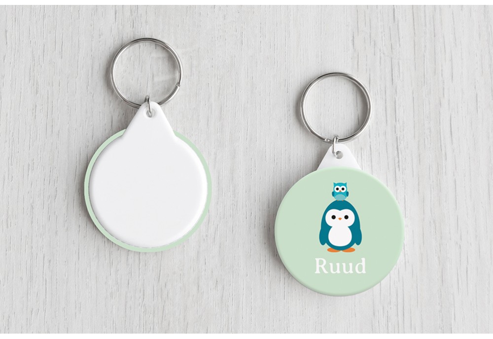 Pinguin met uiltje groen
