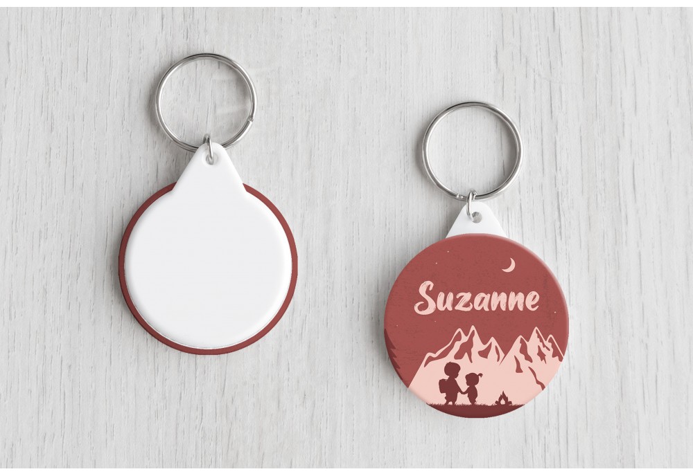 Kamperende broer en zus Kamperende broer en zus