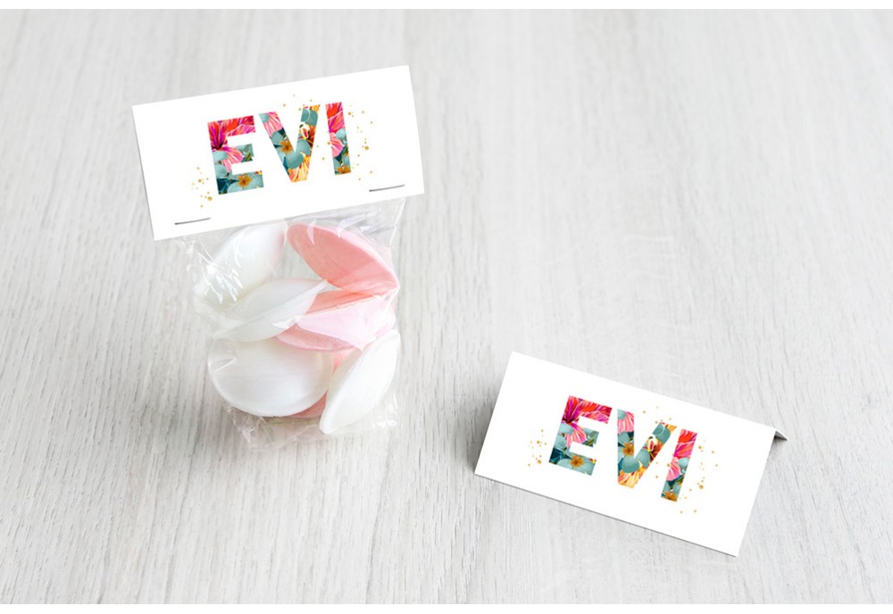 Letters met bloemen Letters met bloemen