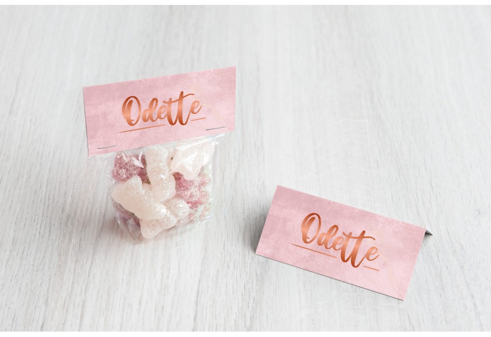 Roze met koper Roze met koper
