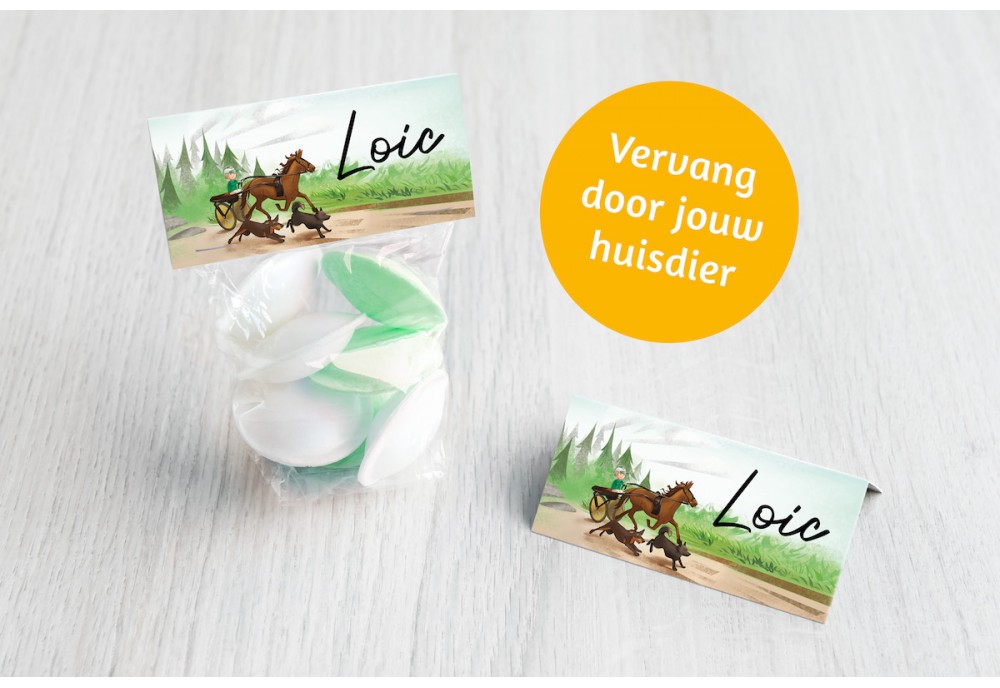 Paardenkoets met dieren