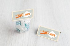 Vliegtuig met wolk Vliegtuig met wolk