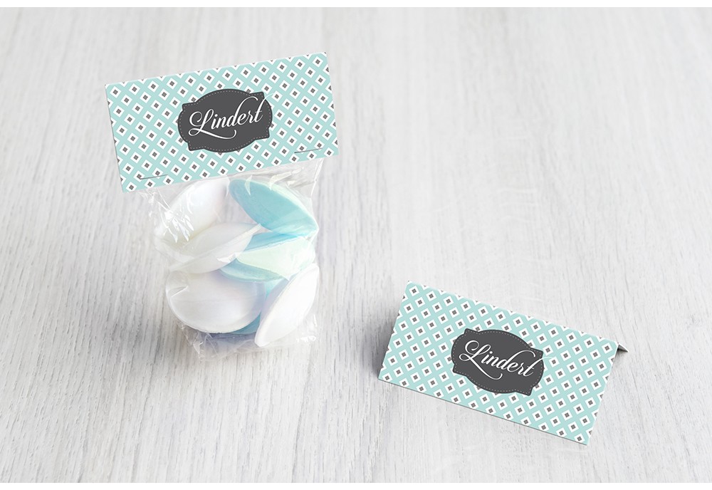 Retro patroon geruit blauw