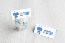 Schattig blauw robotje