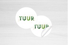 Letters met blaadjes Letters met blaadjes