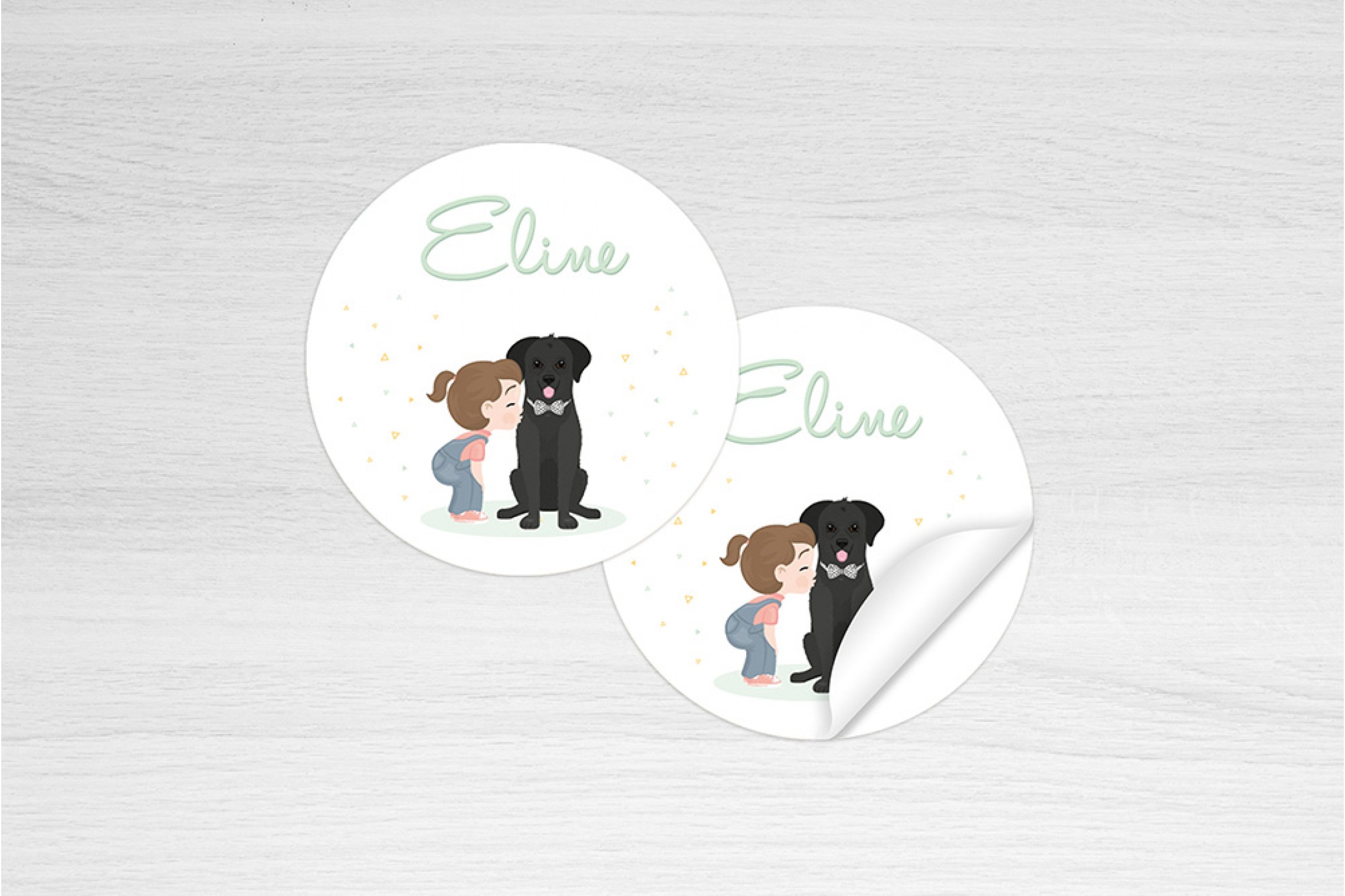 Meisje met labrador