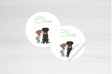 Meisje met labrador