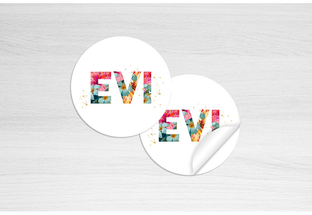 Letters met bloemen Letters met bloemen