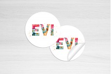 Letters met bloemen Letters met bloemen