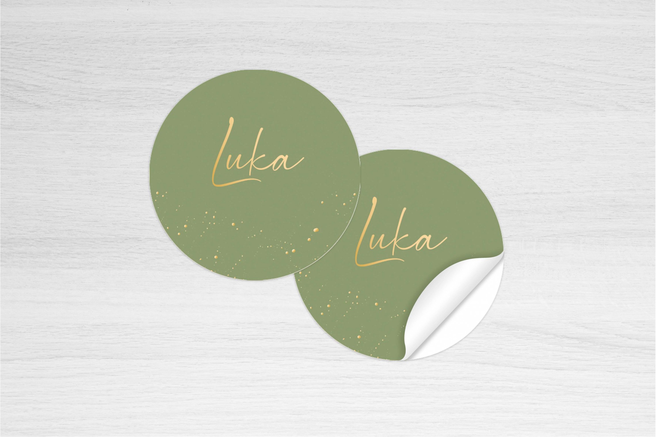 Groen met bolletjes