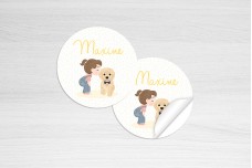 Meisje met lieve hond Meisje met lieve hond