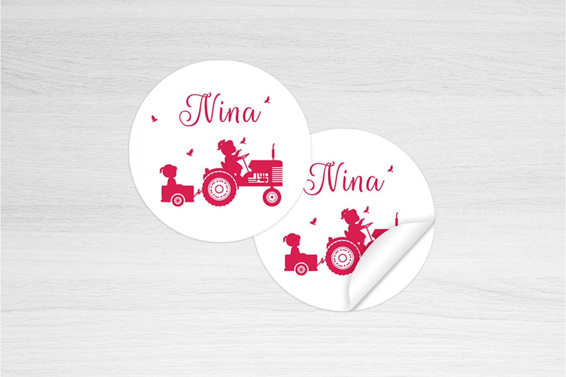 Meisje met tractor