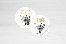 Kleine panda met blaadjes vast Kleine panda met blaadjes vast