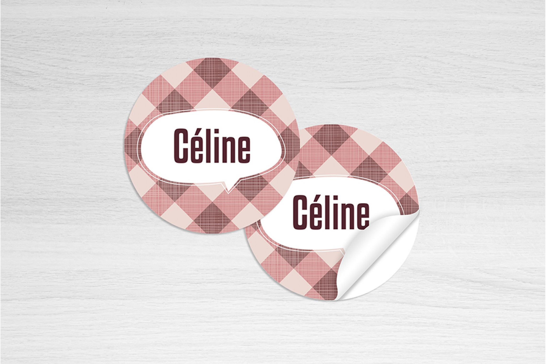 Roze geruit patroon