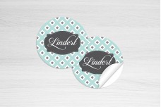 Retro patroon geruit blauw Retro patroon geruit blauw